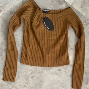 Off the shoulder crop top